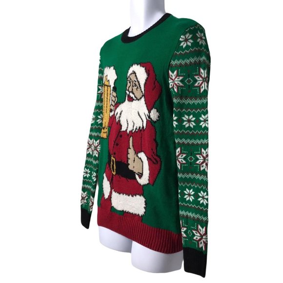 NWT Ugly Christmas Sweater Santa Beer Mug S - Picture 5 of 8
